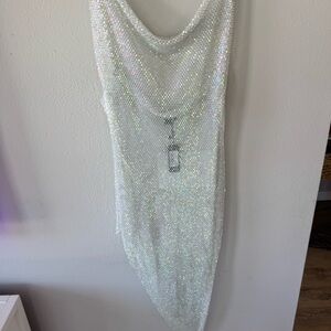 NWT PrettyLittleThing Diamante Dress